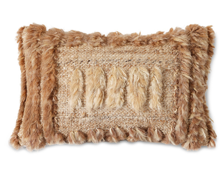 Natural Furry Kussen - HK Living-1