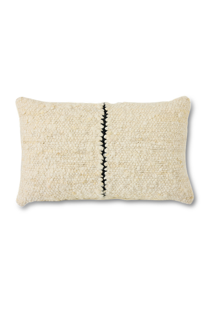 Natural Wool Striped Kussen