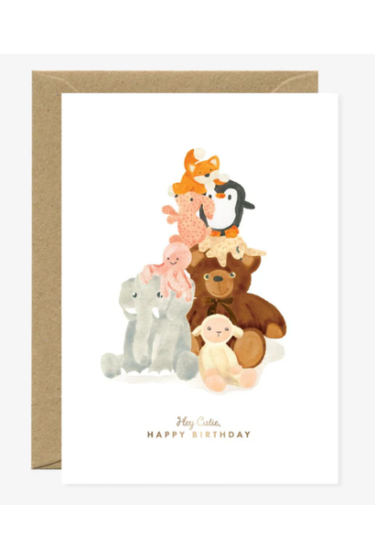 Wenskaart Hey Cutie, Happy Birthday