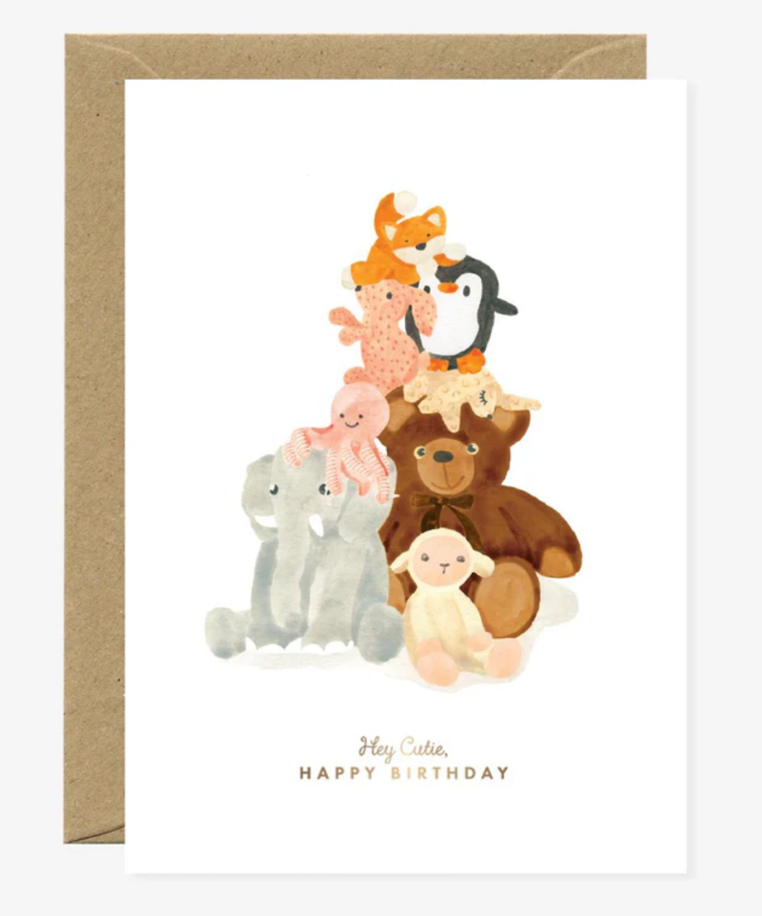 Greeting Card Hey Cutie, Happy Birthday - Atws.-1