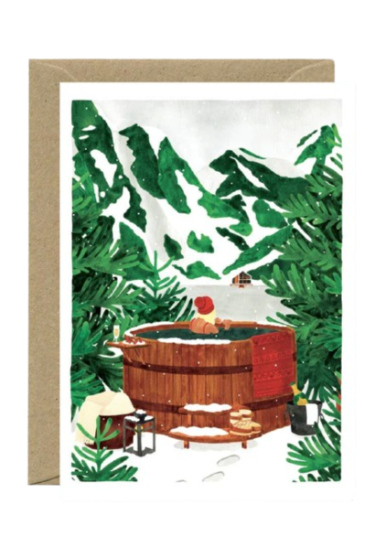 Greeting Card Nordic Bath