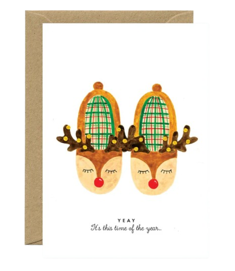 Wenskaart Xmas shoes-1