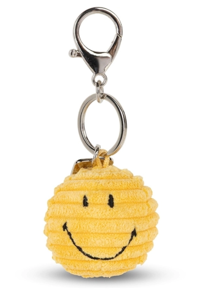 Smiley Sleutelhanger Corduroy Geel