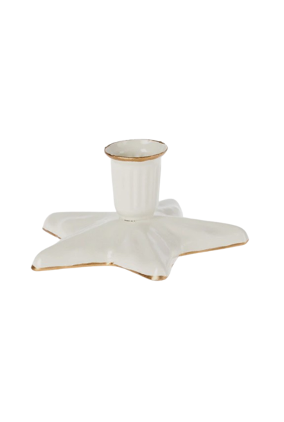 Kaarsenhouder Ster Off White