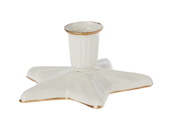 Kaarsenhouder Ster Off White-1