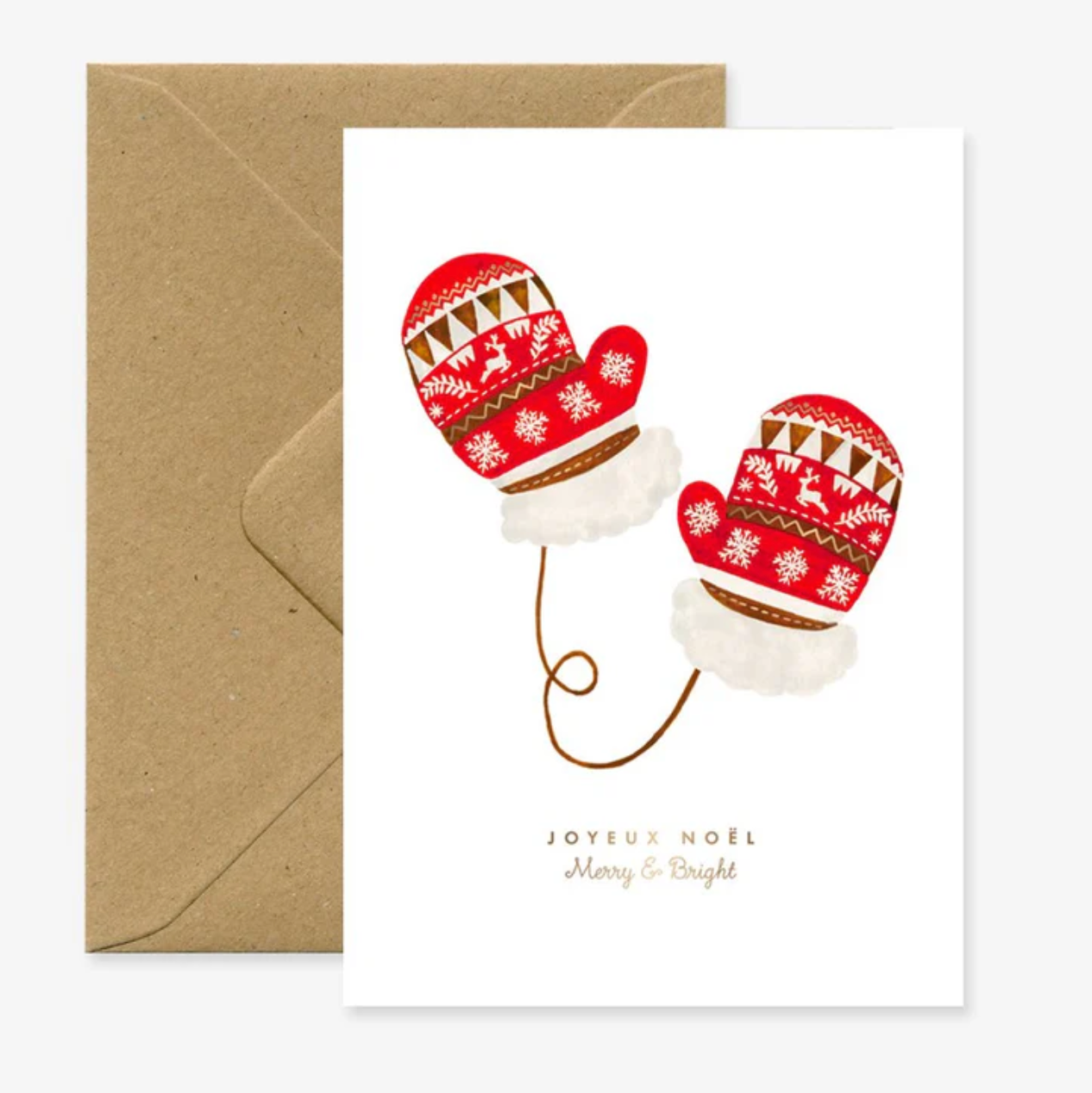 Wenskaart Xmas Gloves-1