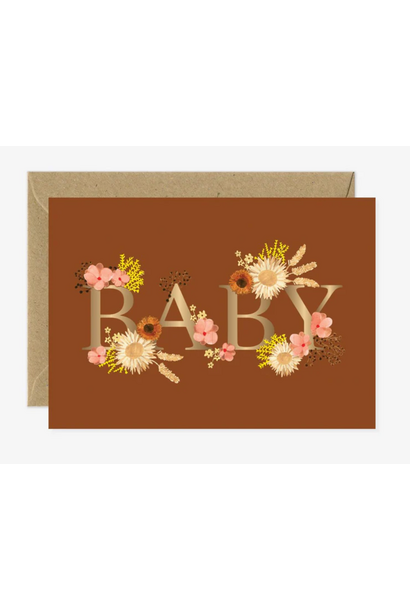 Wenskaart Baby Boeket