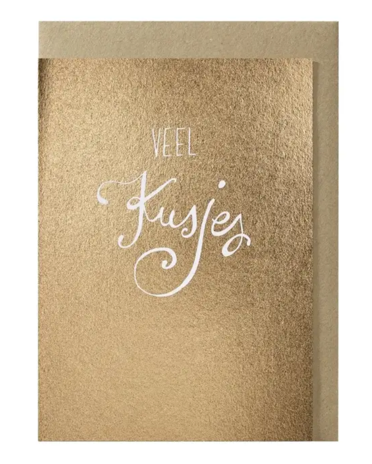 Wenskaart Veel Kusjes-1