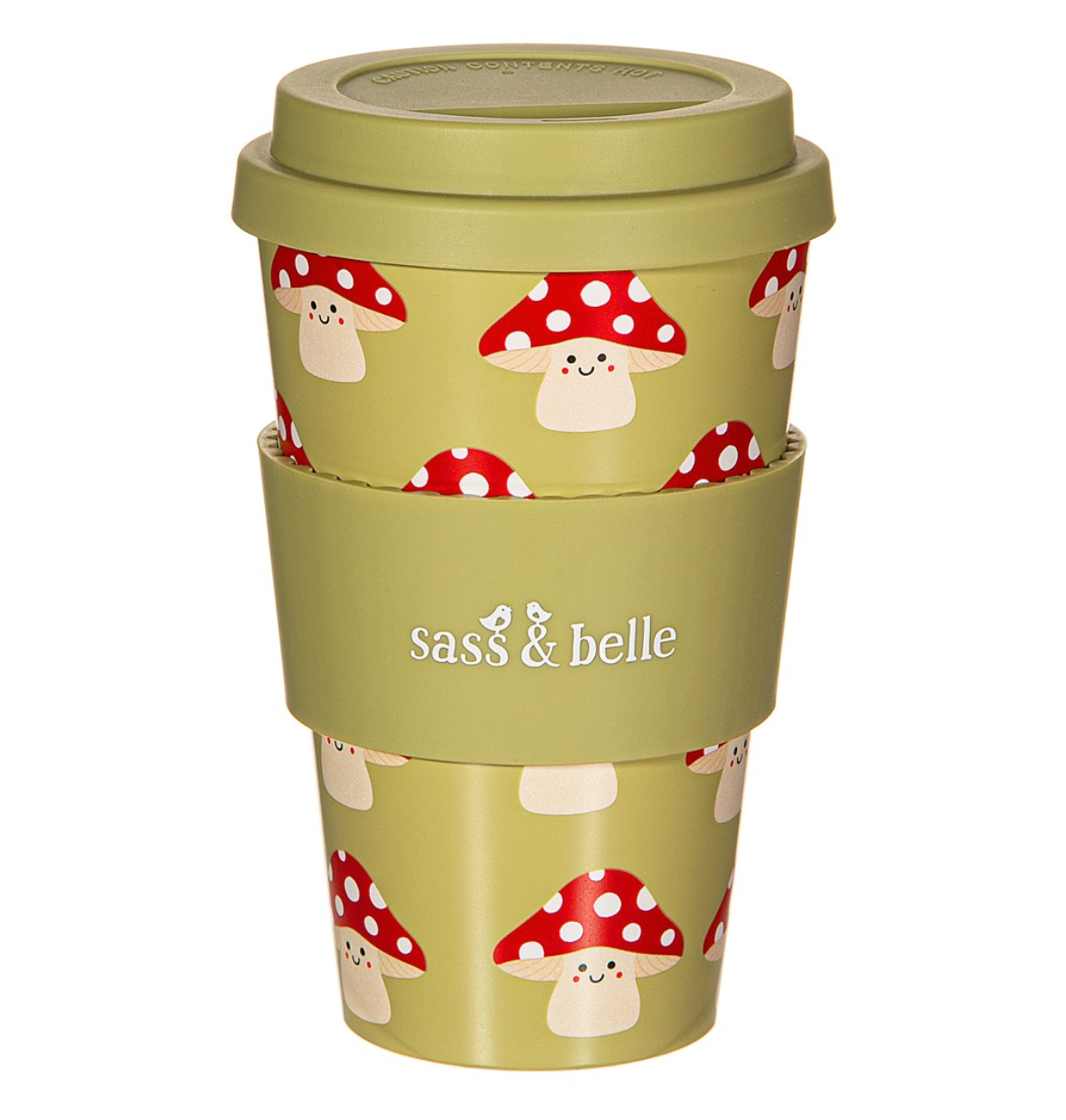 Mushroom Travel Cup - Sass & Belle-1