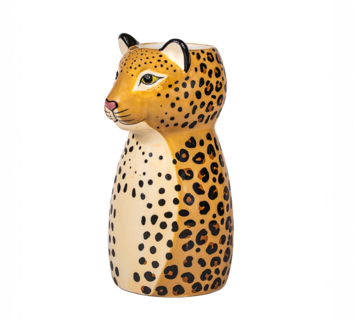 Leopard Shaped Vase - Sass & Belle-1