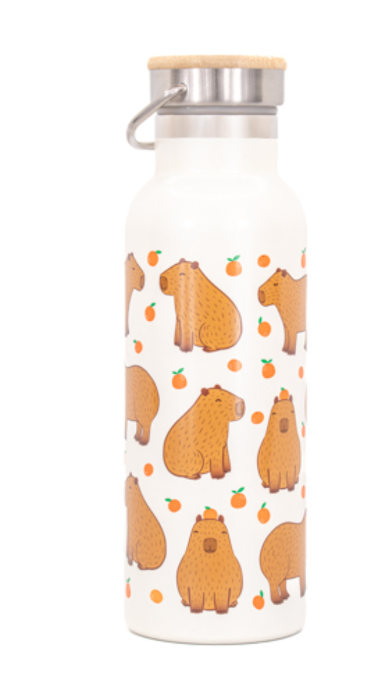 Capybara Water Bottle - Sass & Belle-1