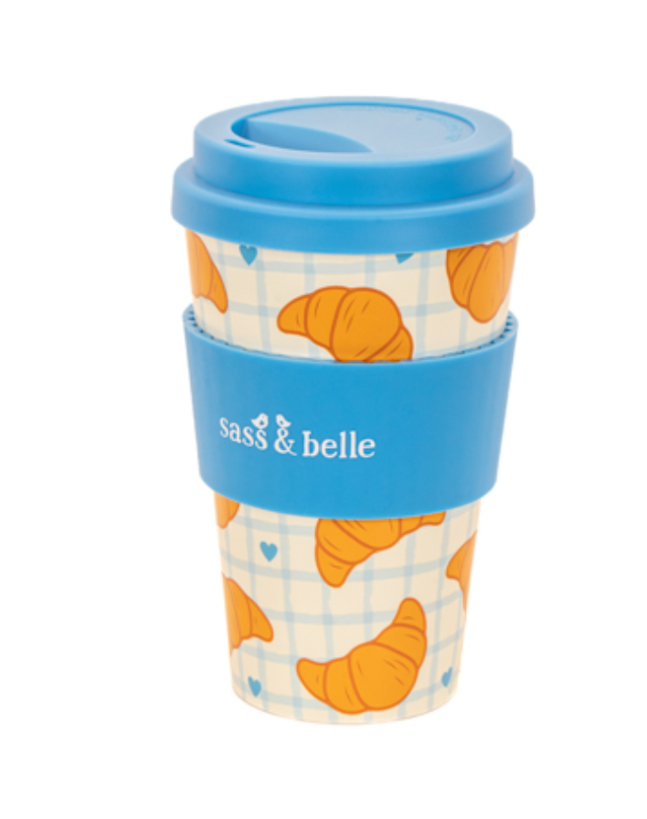 Croissant Travel Coffee Cup - Sass & Belle-1