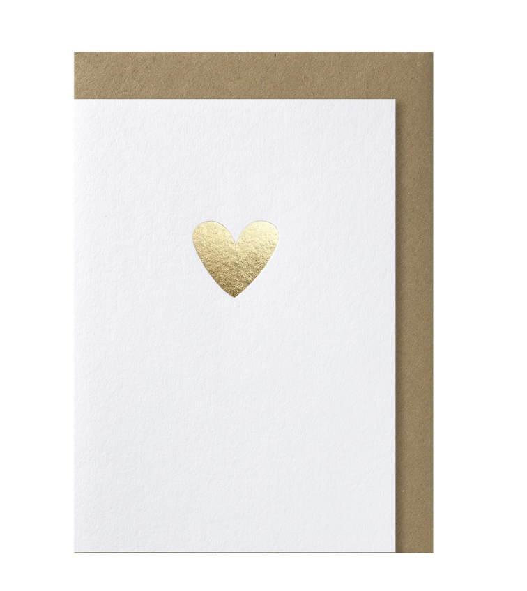 Wenskaart Goud Hart Groot-1