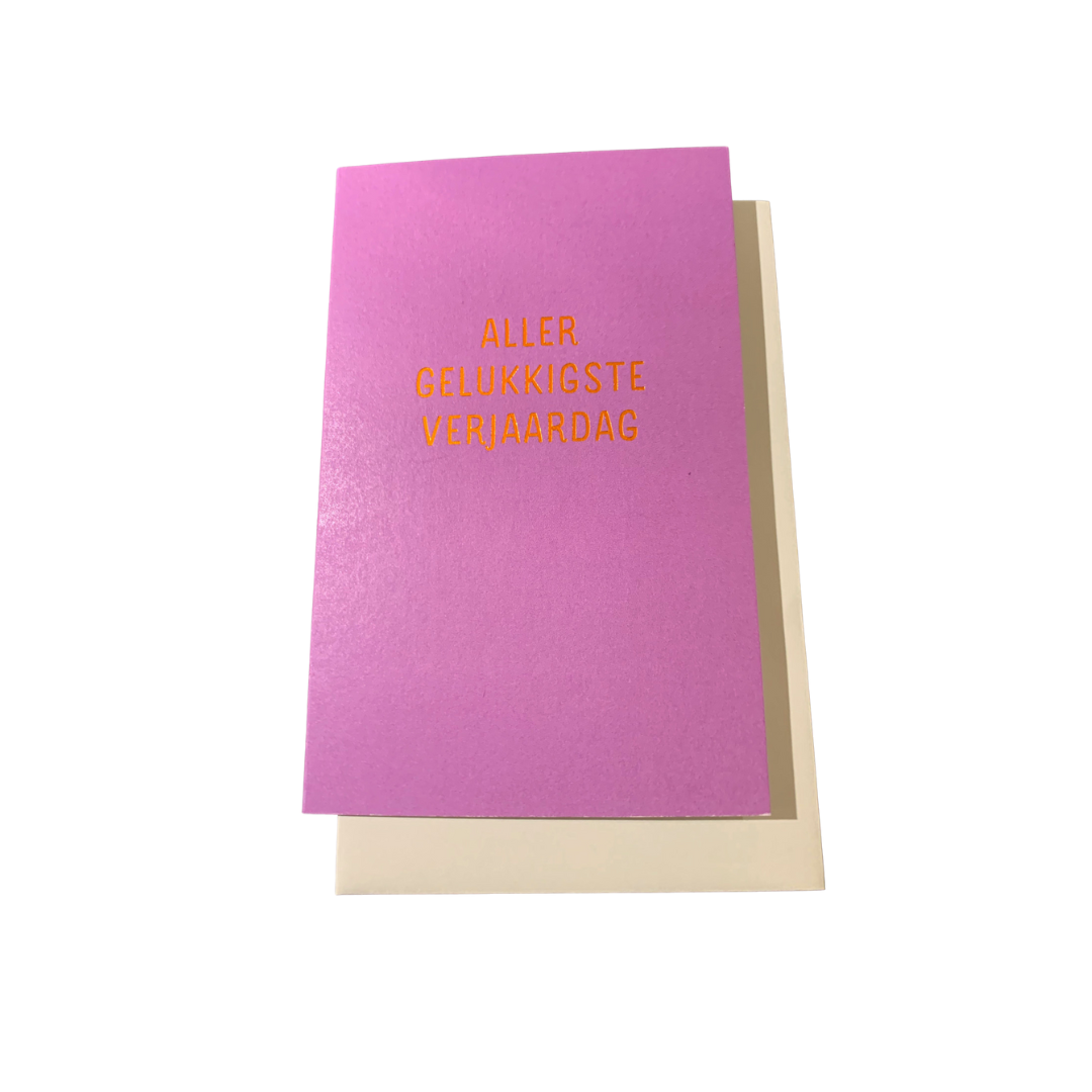 Wenskaart Aller Gelukkigste Verjaardag-1