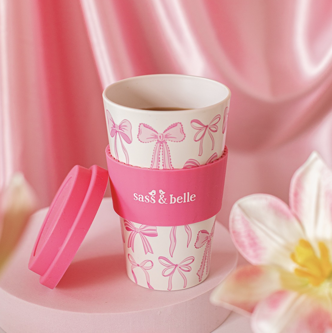 Bow Travel Cup - Sass & Belle-2