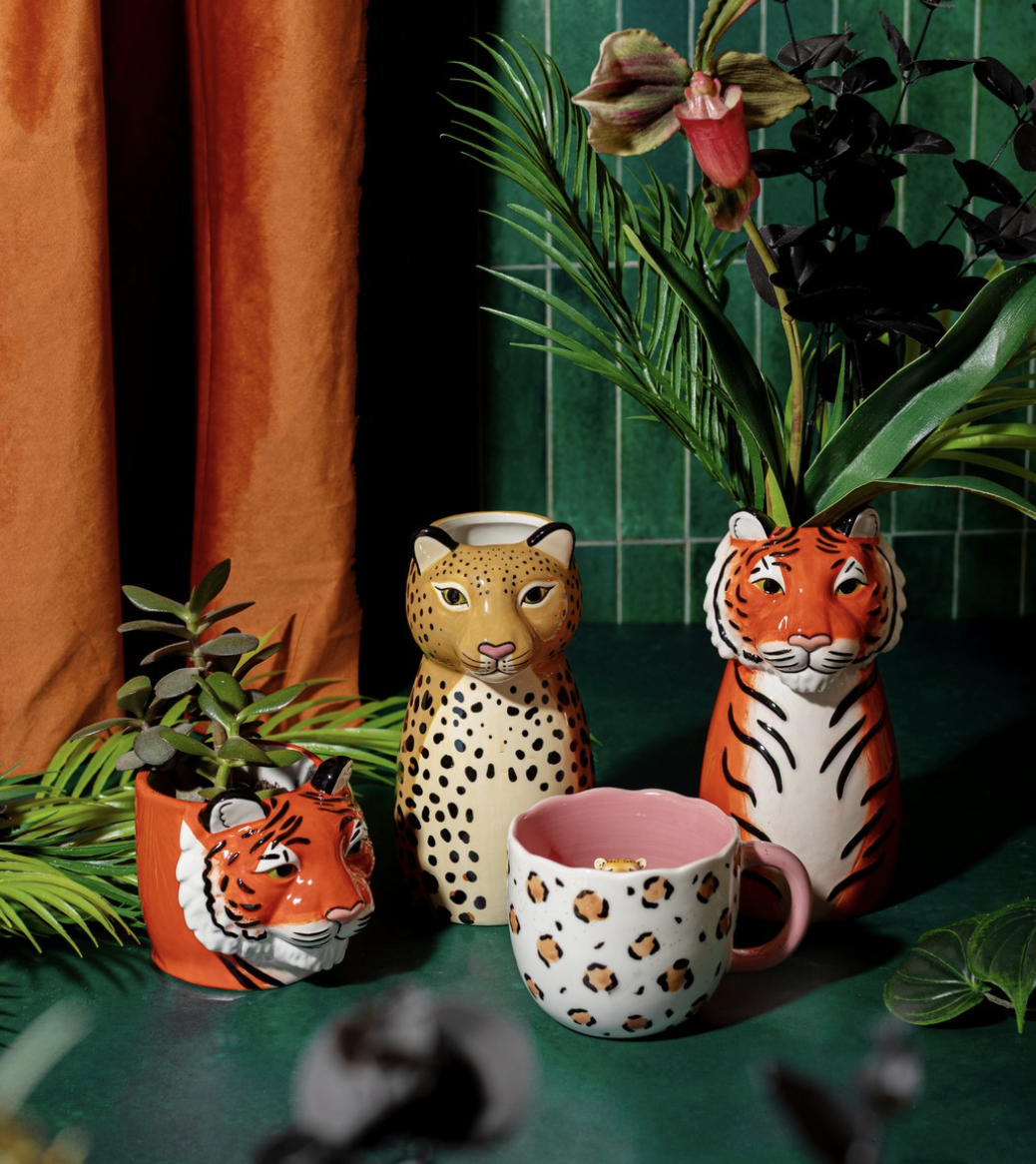 Leopard Shaped Vase - Sass & Belle-2