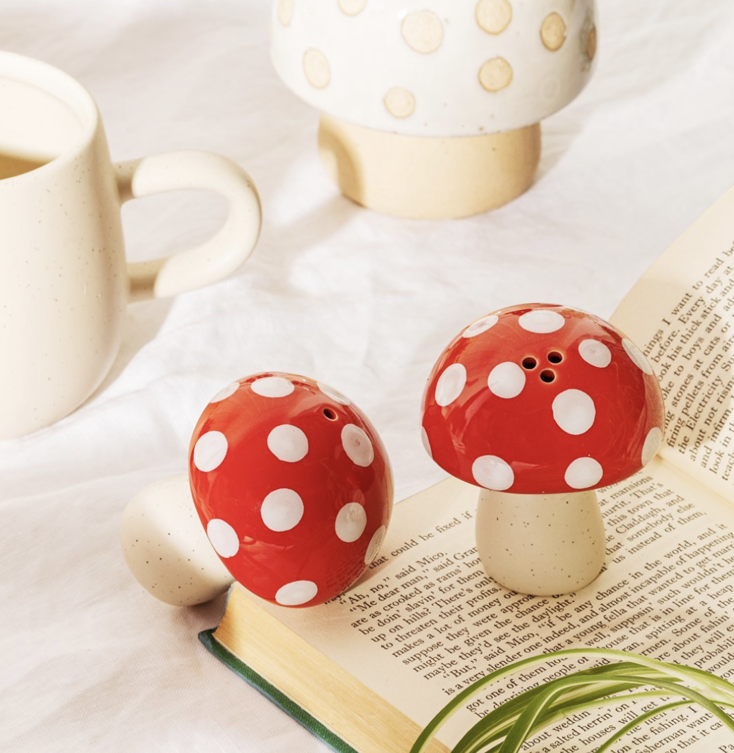 Mushroom Salt & Pepper Set - Sass & Belle-2