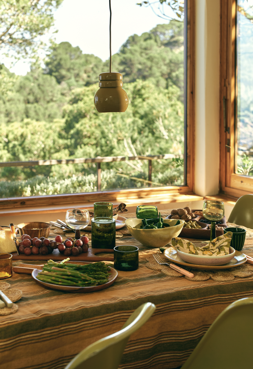 Tube Glass Olive - HK Living-2