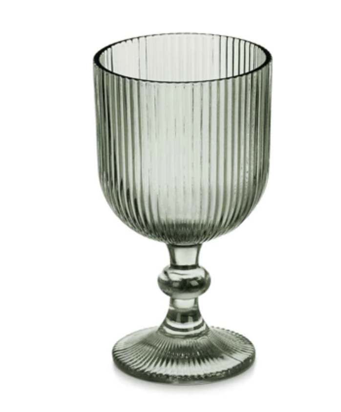 Water Glass Green Striped - Atelier Olala-1