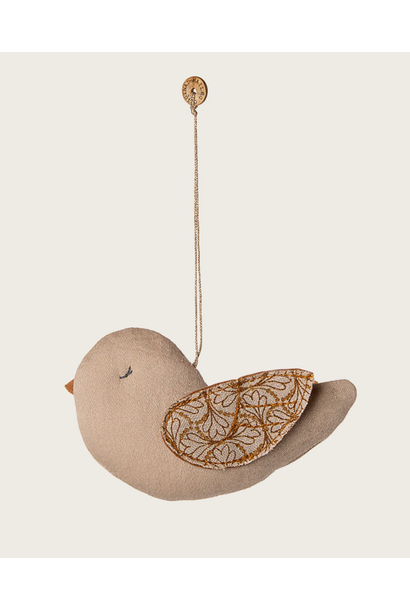 Stoffen Ornament Vogel - Winter Heart Sand