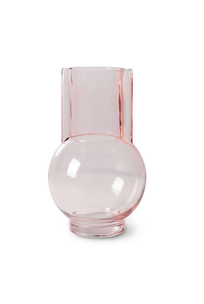 Glass Vase Sundae pink