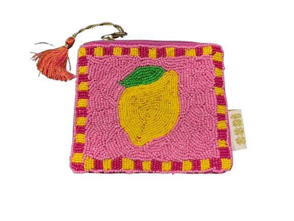 Tasje Met Kralen Citroen-1