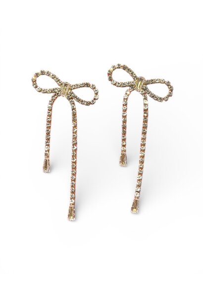 Oorbellen Strass Strik