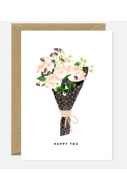 Wenskaart Roses Bouquet