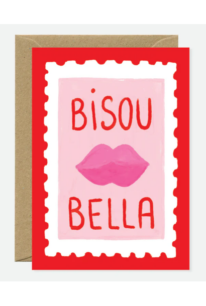 Greeting Card Bisou Bella