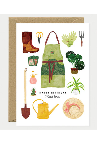 Wenskaart Plant Hero