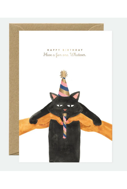 Wenskaart Whatever Cat