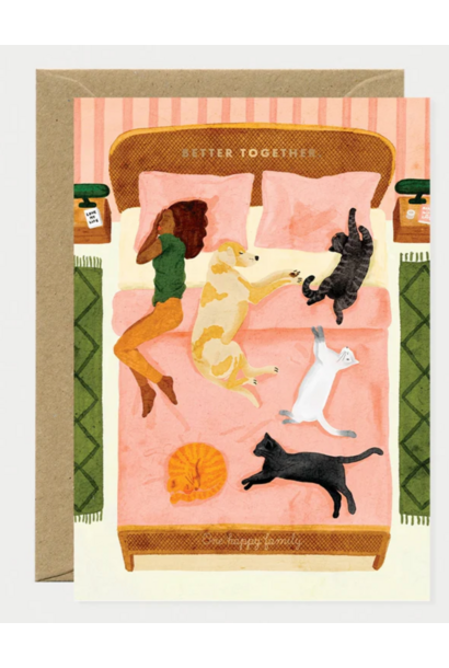 Wenskaart Happy Pets