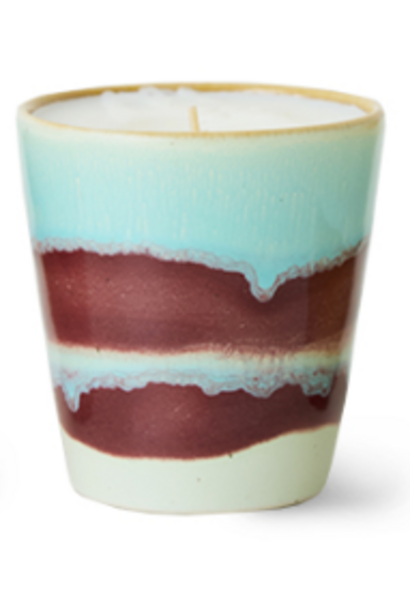 70's Ceramics Candle MINI Frosted Leaves