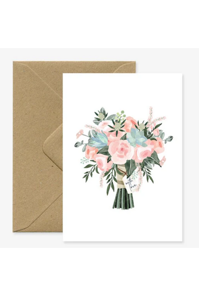 Wenskaart Bouquet With Love