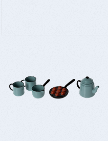 Miniature Cooking Set - Madam's Blue Favorites - Maileg-2
