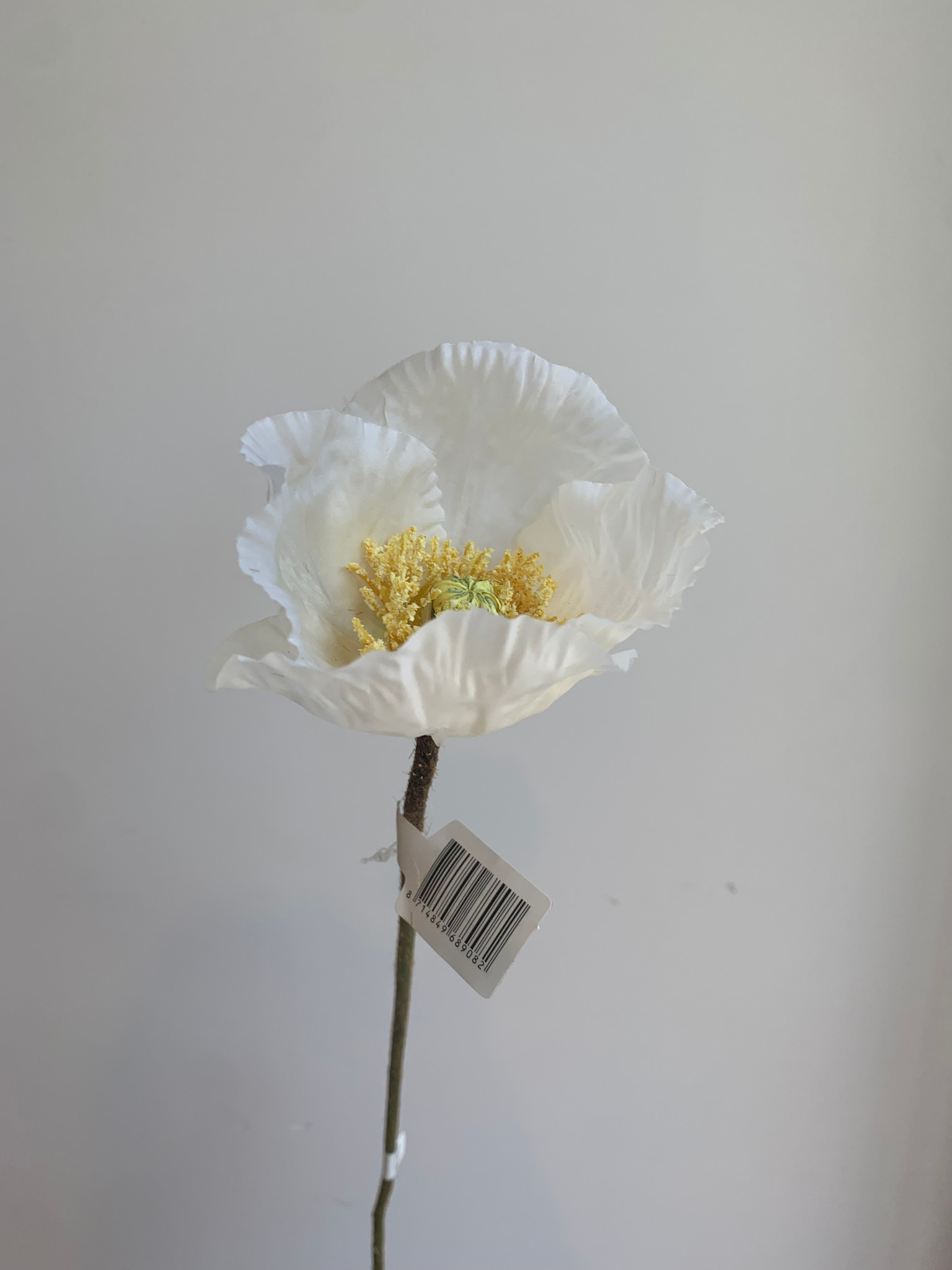 Zijdenbloem Klaproos Wit - Atelier Olala-1