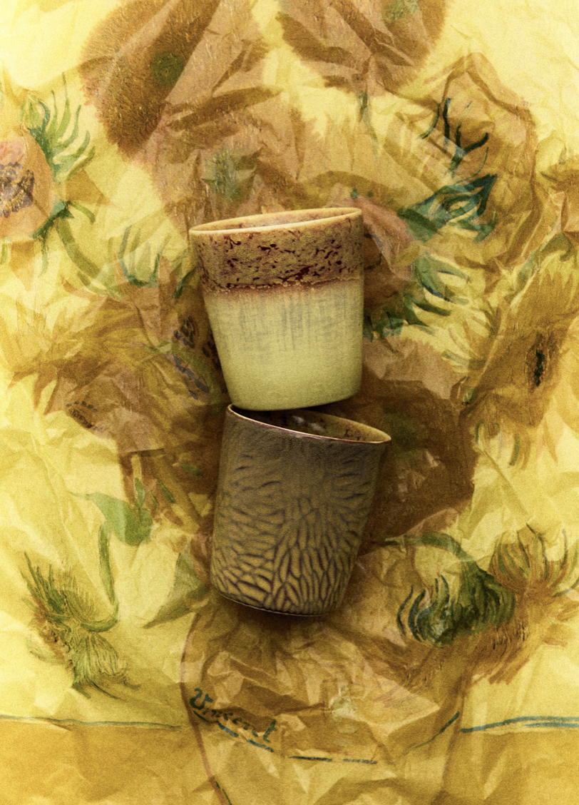 Coffee Mugs Van Gogh Sunflowers - HK Living-4
