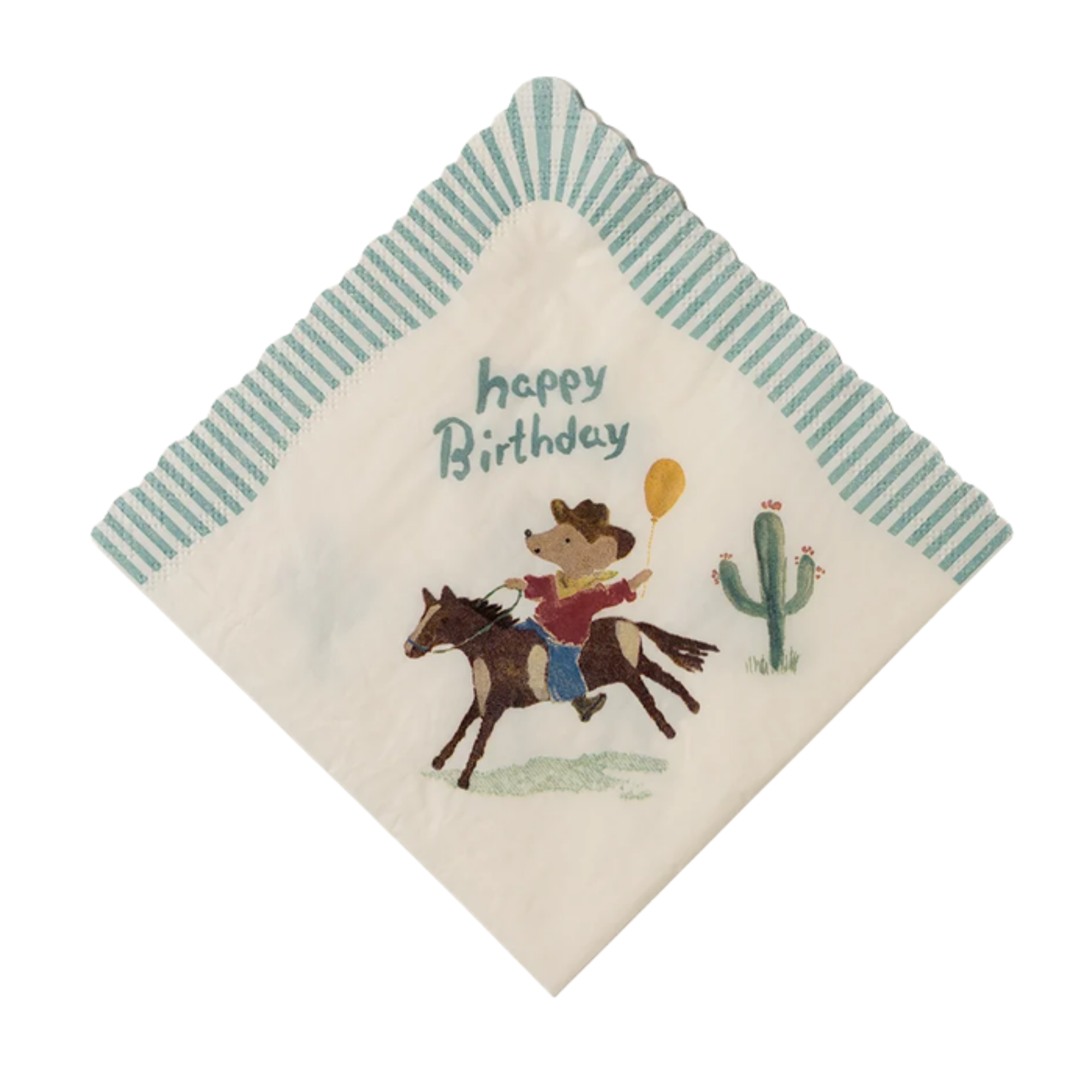 Napkins Happy Birthday Cowboy-2