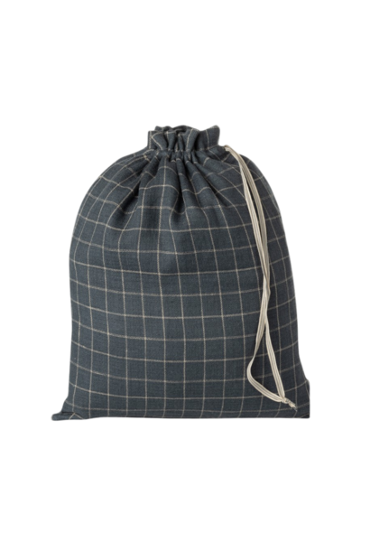 Bag, Large - Checker  Sand/Petrol