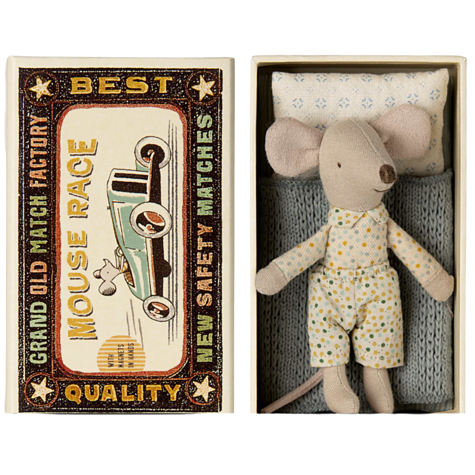 Mouse Little Brother In Box - Maileg-1