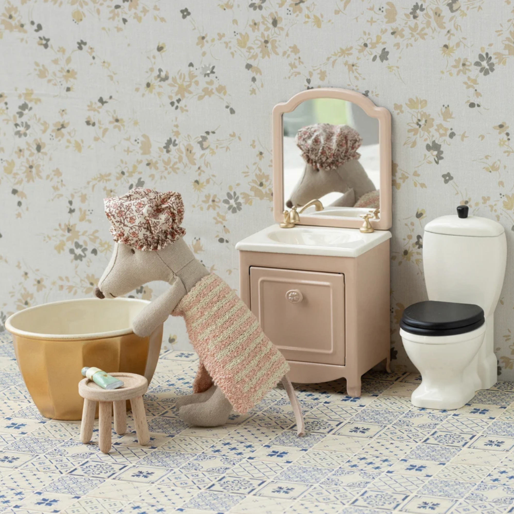 Mouse Spa & Wellness Pink - Maileg-4
