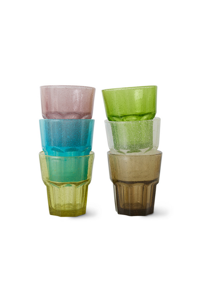 Mineral Water Glass Blue