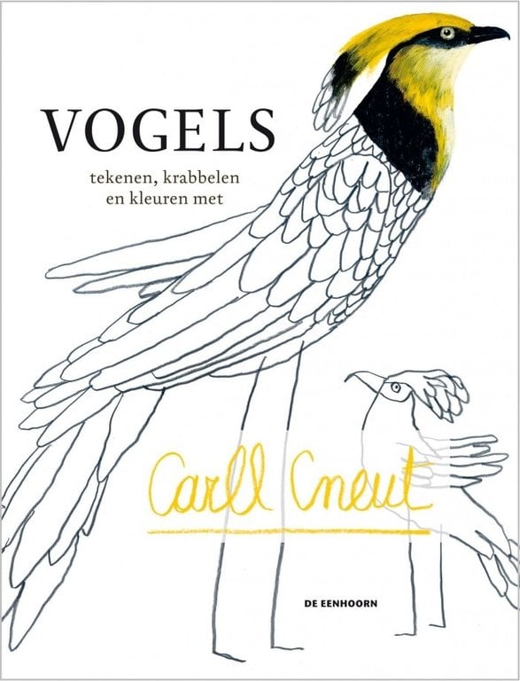 De Eenhoorn Vogels tekenen, krabbelen en kleuren met Carl Cneut