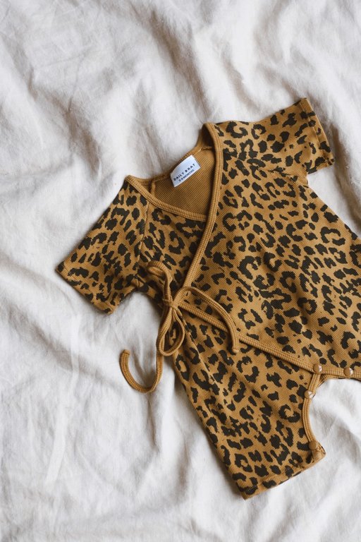 Daily Brat Leopard Kimono sandstone