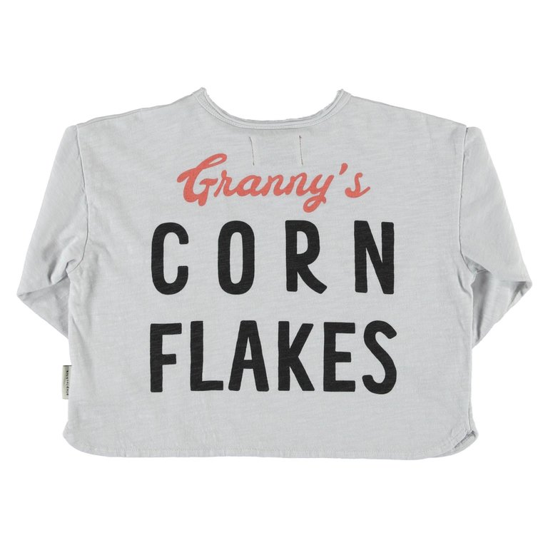 PiuPiuChick Longsleeve - Light grey Milk & Corn Flakes