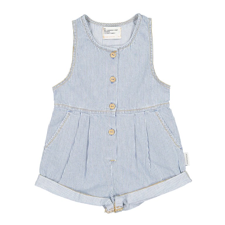 PiuPiuChick Short jumpsuit - Little stripes