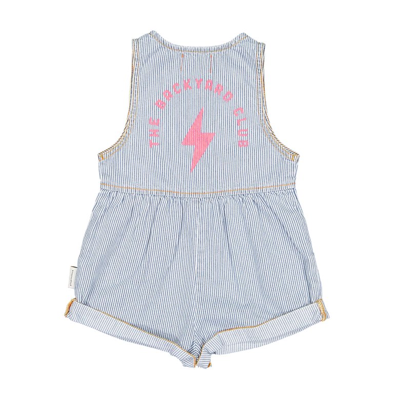 PiuPiuChick Short jumpsuit - Little stripes