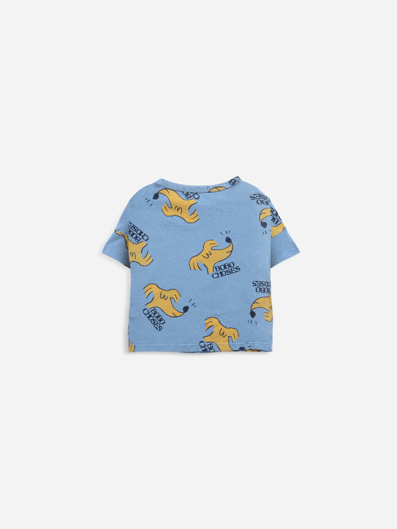 Bobo Choses Sniffy Dog all over short sleeve T - shirt Baby