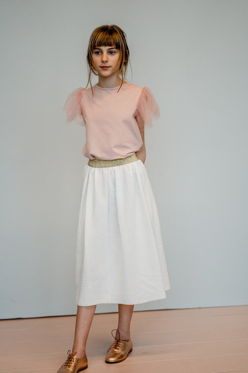 STUDIO KOKON Iris Midi Skirt Soft White