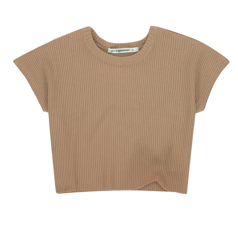 Mingo Cropped top Sand